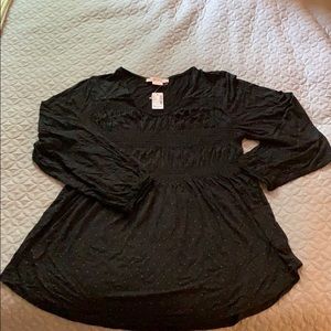 Polka Dot Top - Black NWT
